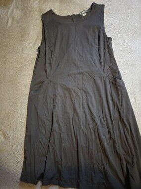 Jones New York Black Sleeveless Midi A-Line Dress
